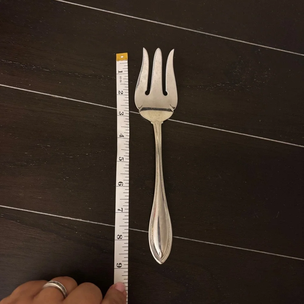Arbor-American Harmony Oneida | Stainless Flatware | Meat Serving Fork | 8 5/8